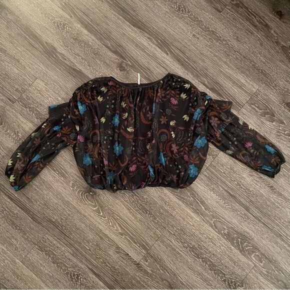 Free People Wildflower Mesh Top - Picture 1 of 6